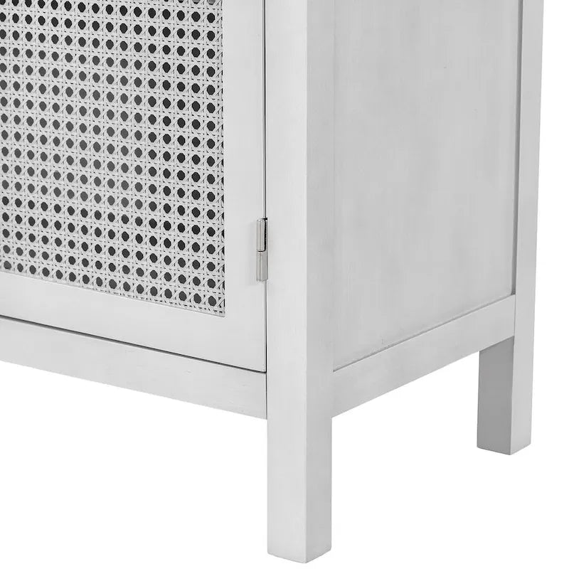 60 Large Storage Space Artificial Rattan Doors Buffet/Sideboard
