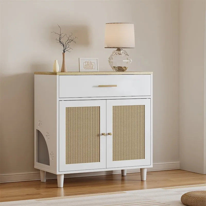 Wooden Sideboard, Storage Cabinet for Living Room