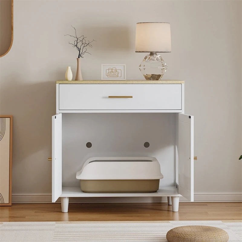Wooden Sideboard, Storage Cabinet for Living Room