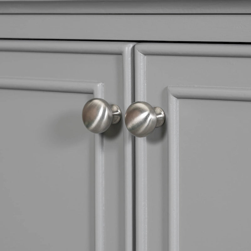 Freestanding Bathroom Vanity Cabinet with Doors Drawer Adjustable Shelf White Grey