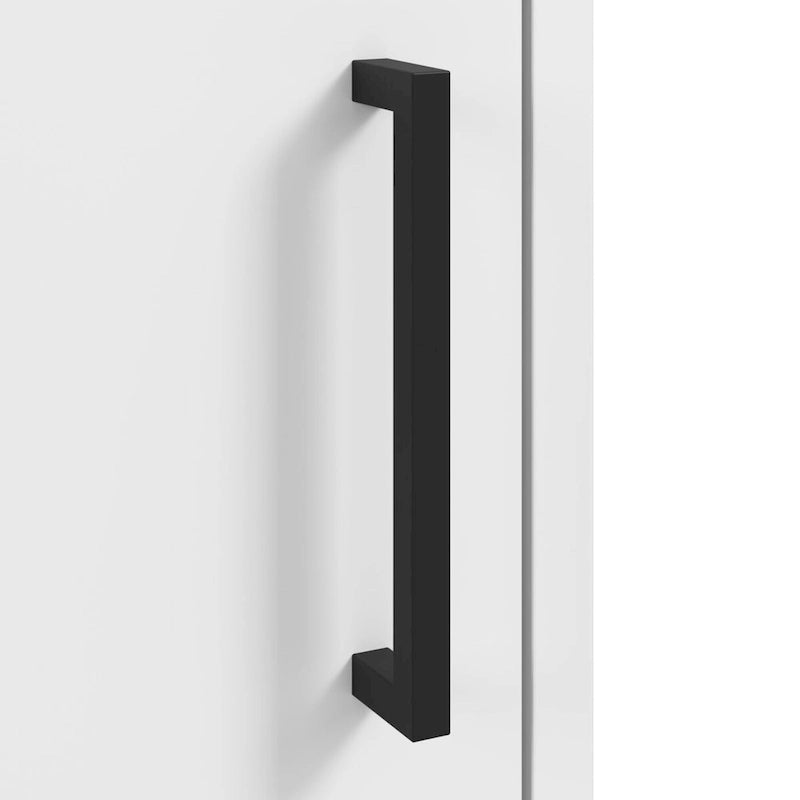 Freestanding Bathroom Storage Cabinet with Adjustable Shelves and Self-Closing Doors White